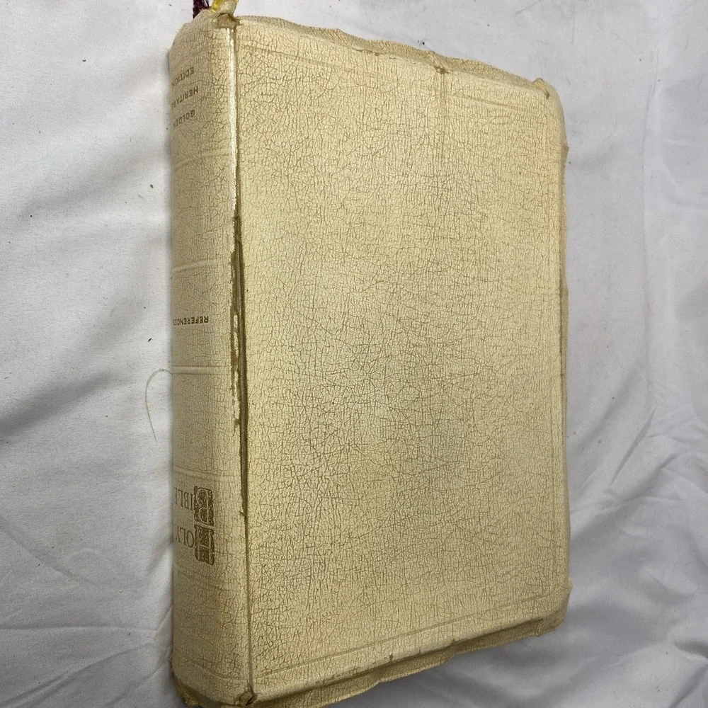 Vintage Holy‎ Bible KJV Golden Heritage Edition Large Print Indexed Red Letter